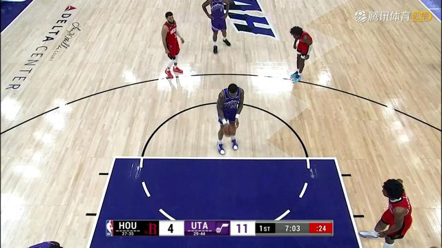 2023/24赛季NBA常规赛：火箭 VS 爵士 全场回放