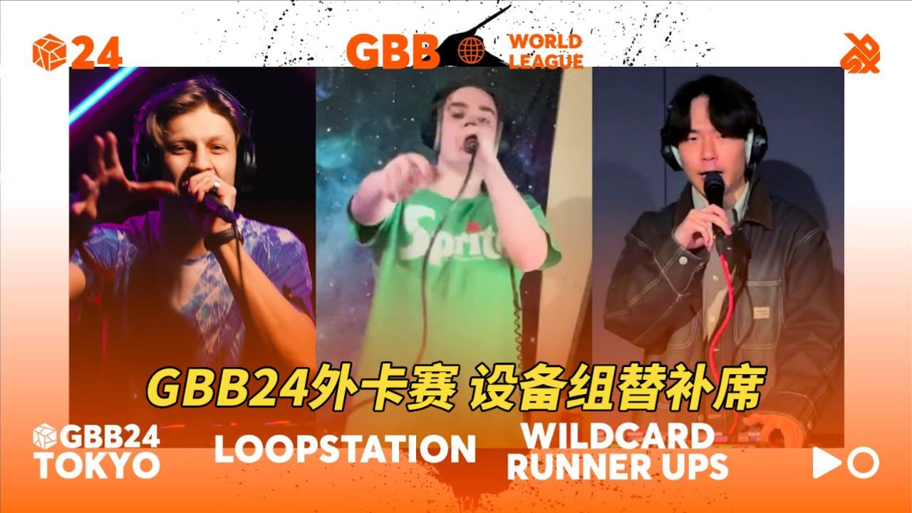 【gbb24:世界联赛】外卡征集赛设备组替补席公布