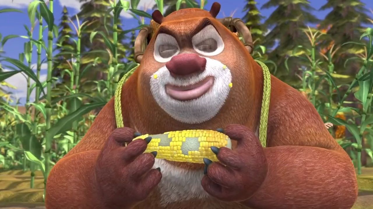 熊出没中的收割玉米这集不知你还有印象吗?