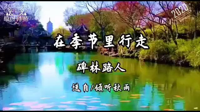 【兢山之声】在季节里行走/碑林路人作品/散文诗朗诵