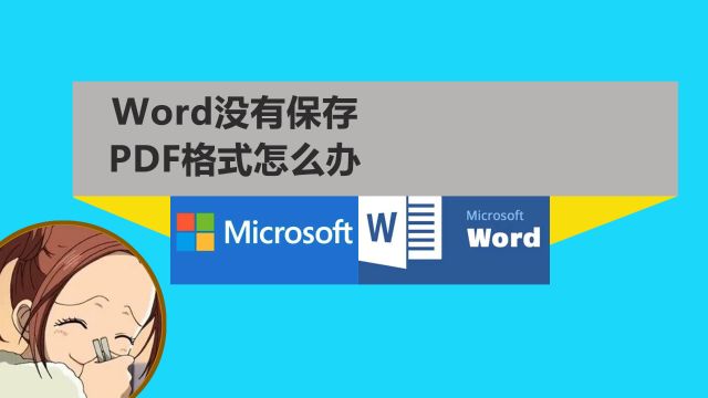 Word另存为没有pdf怎么办本地和在线双方案