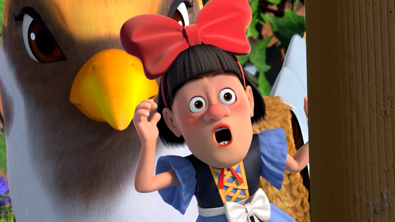 光头强化身"在逃公主"沦为玩偶,面对危险勇敢做"盾牌",和小鸟化敌为友