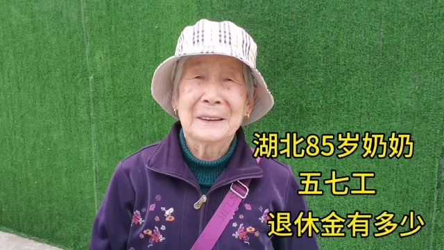 湖北85岁奶奶,五七工,退休金有多少