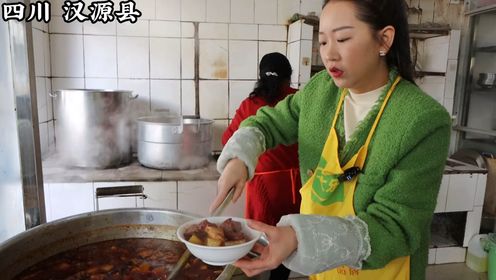四川雅安，汉源县最地道的黄牛肉馆子，开了30年，一天要卖2头牛