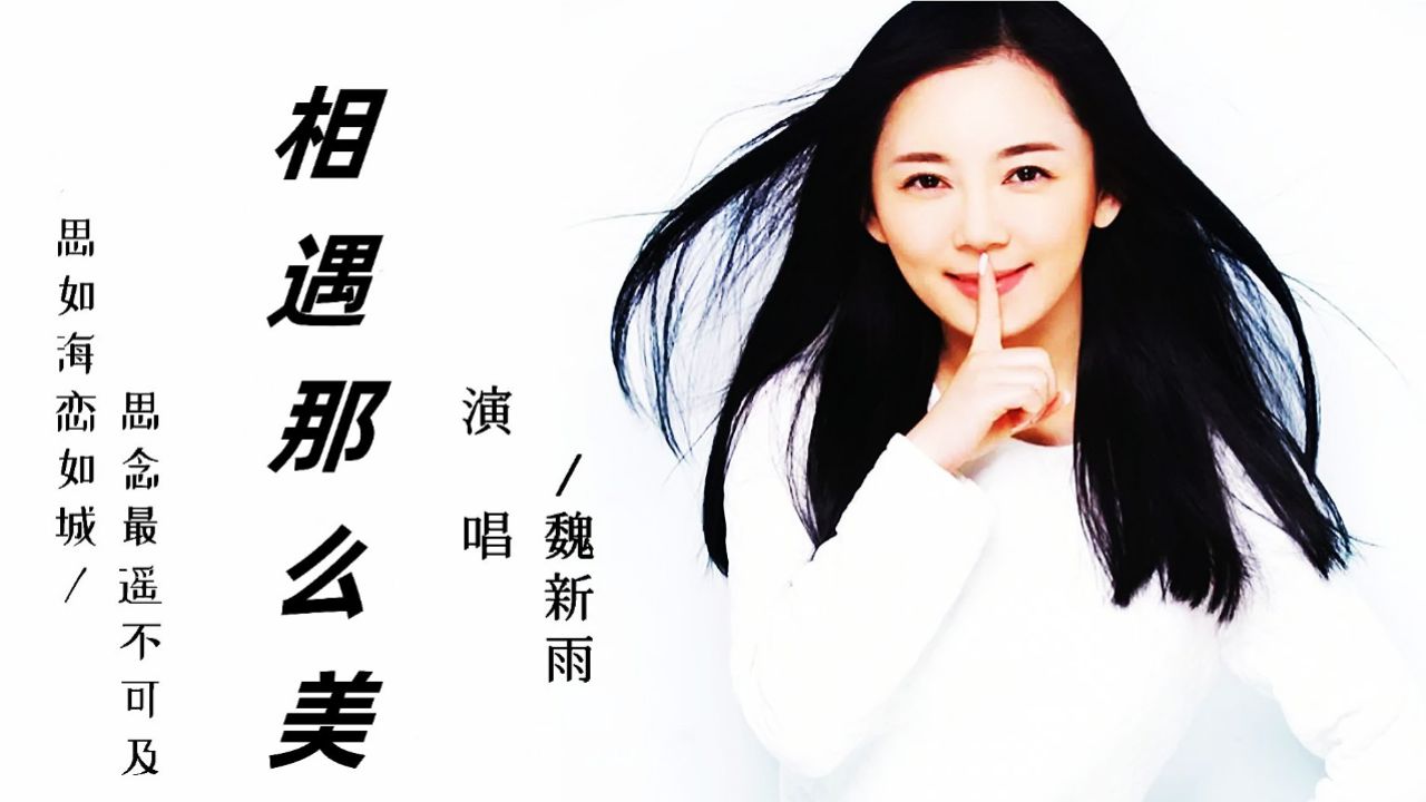 魏新雨演唱一首《相遇那么美》天籁之音,令人陶醉,歌曲完整版.