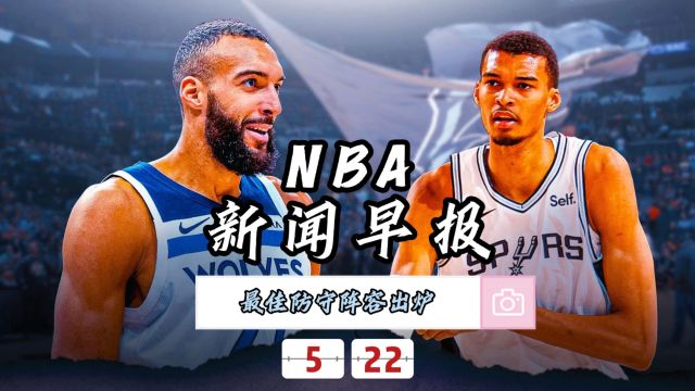 NBA新闻早报—5月22日最佳防守阵容出炉