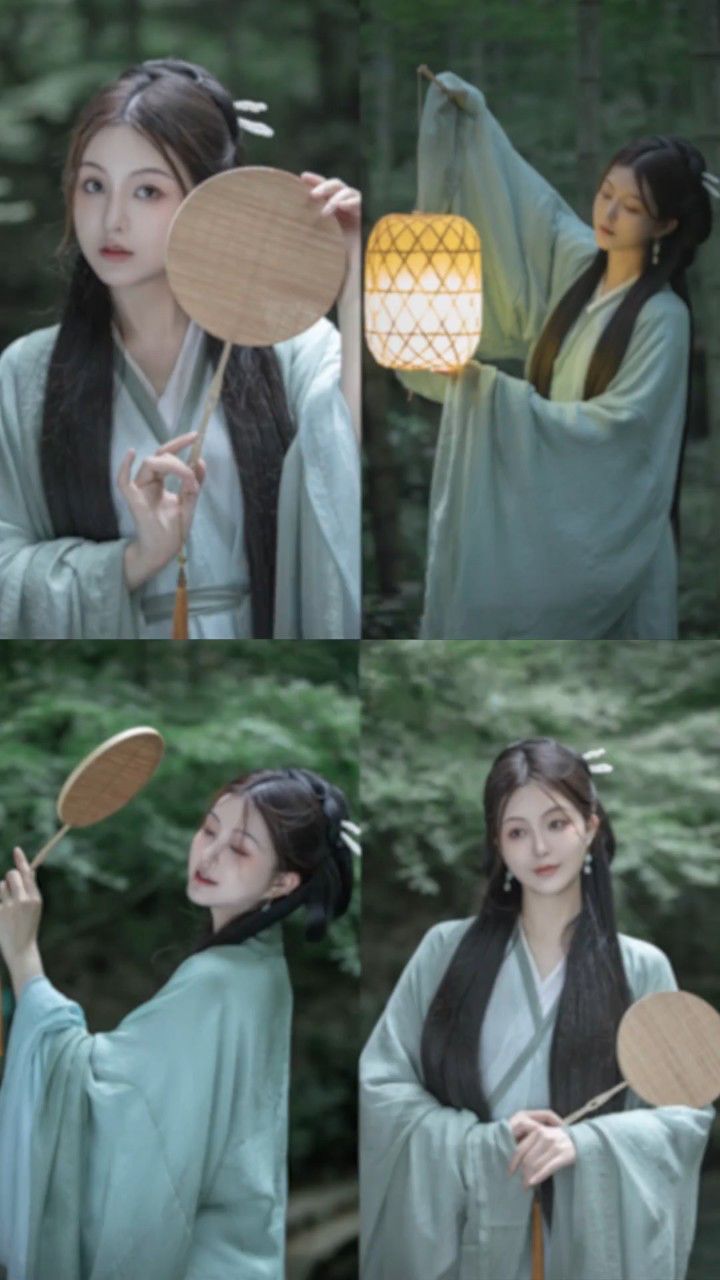 氛围感古风拍照pose,溢出屏幕的清冷美人儿