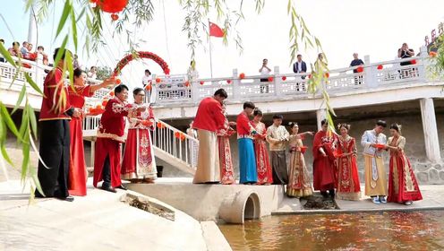 沧州河间举办低彩礼集体婚礼