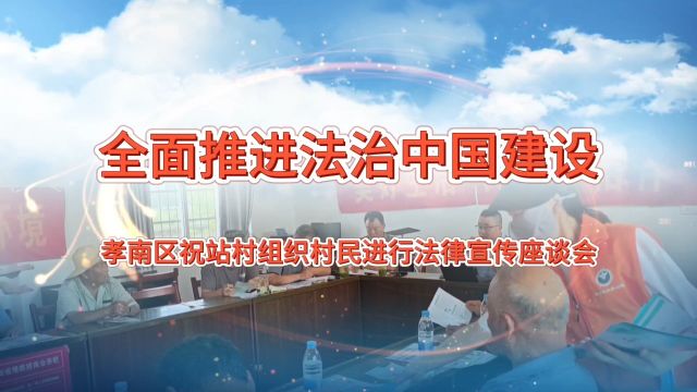 孝南区祝站村组织区书院街律师事务所同志进行法律知识讲座#乡村振兴