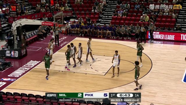 2024/25赛季NBA夏季联赛：雄鹿 VS 太阳 全场回放