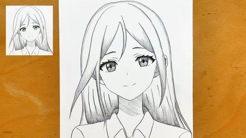 画动漫人物教程,教你画出可爱的动漫少女,适合新手的绘画教程_高清1080P在线观看平台_腾讯视频