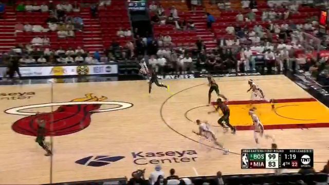 NBA季后赛：凯尔特人vs热火第4节英文原声回放