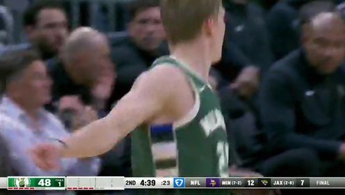 《密尔沃基雄鹿》NBA常规赛：凯尔特人vs雄鹿第2节中文解说回放