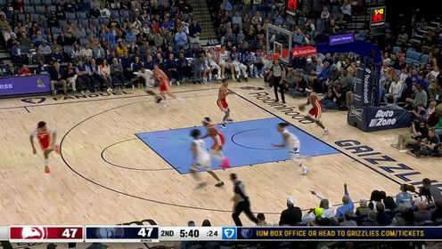 《NBA全场集锦》传的恰到好处！贝恩妙传空切顺下的克拉克上篮收下2分