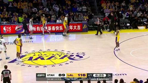 《洛杉矶湖人》【回放】NBA常规赛：爵士vs湖人第4节中文解说回放