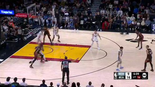 《迈阿密热火》NBA常规赛：灰熊vs热火第1节英文原声回放