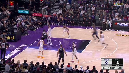 《NBA全场集锦》德罗赞鬼手切球推反击 小萨分球基根穆雷轻松上篮