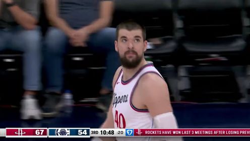 《洛杉矶快船》NBA常规赛：火箭vs快船第3节中文解说回放