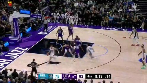 《NBA全场集锦》NBA常规赛：魔术vs爵士第4节中文解说回放