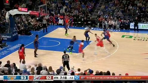 《俄克拉荷马雷霆》【回放】NBA常规赛：尼克斯vs雷霆第4节英文原声回放