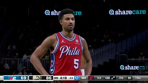 《NBA全场集锦》【回放】76人vs老鹰英文原声全场回放
