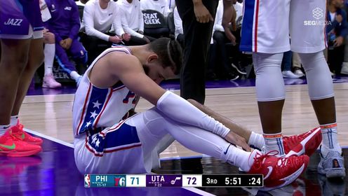 《NBA全场集锦》【回放】NBA常规赛：76人vs爵士第3节中文解说回放
