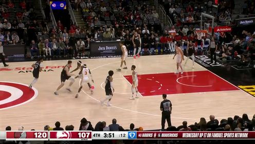 《NBA全场集锦》【回放】NBA常规赛：开拓者vs老鹰第4节中文解说回放
