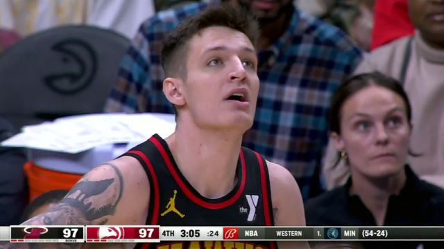 NBA常规赛：热火vs老鹰第4节英文原声回放