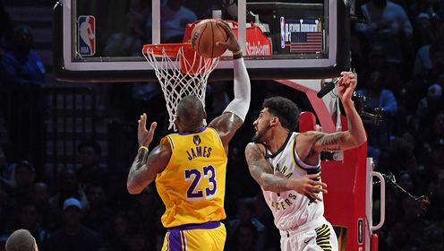 《TOP时刻》【原声】10日NBA五佳球 詹姆斯上演折叠扣篮 詹眉连线点燃全场