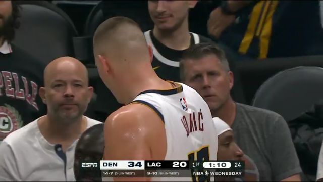 NBA常规赛：掘金vs快船第英文原声全场回放