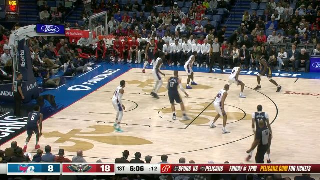 76人vs鹈鹕五佳球 锡安错进错出上演双手重扣