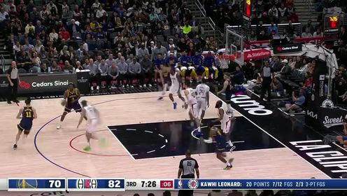 《洛杉矶快船》【回放】NBA常规赛：勇士vs快船第3节英文原声回放