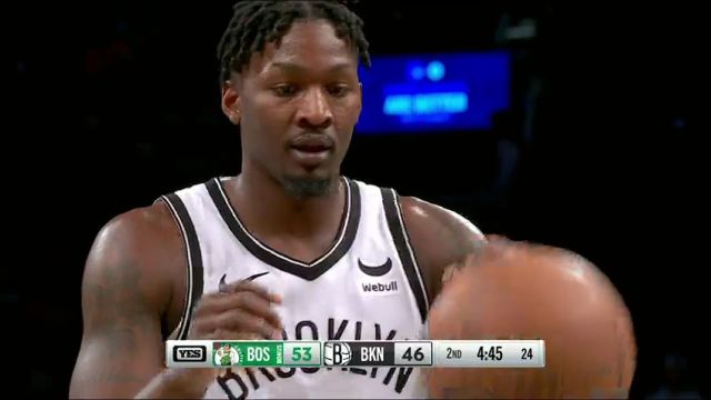 NBA常规赛：篮网vs凯尔特人第2节英文原声回放