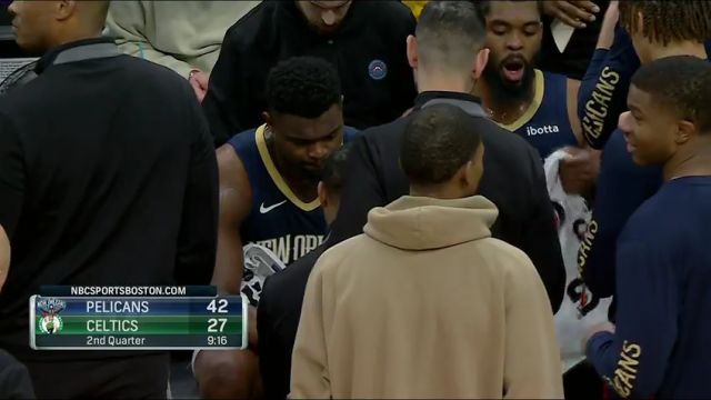 NBA常规赛：鹈鹕vs凯尔特人第2节中文解说回放