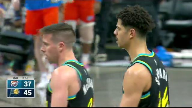 雷霆vs步行者第2节中文解说回放