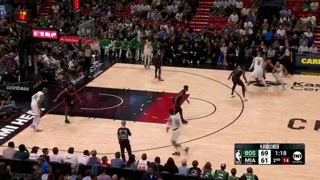 NBA常规赛：凯尔特人vs热火第2节中文解说回放
