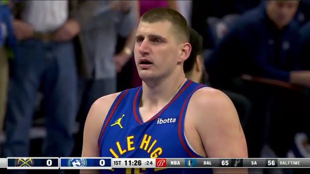 NBA常规赛：掘金vs森林狼第1节中文解说回放