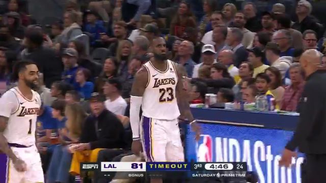 湖人vs勇士第3节英文原声回放