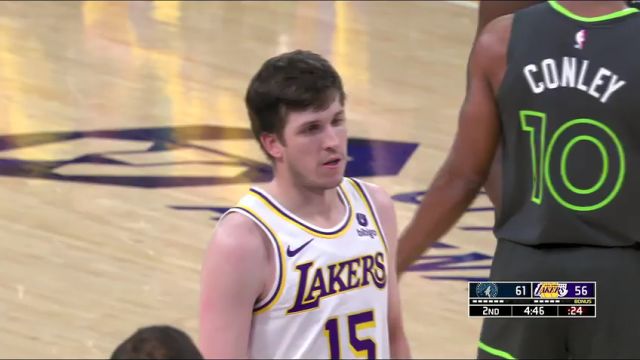 NBA常规赛：森林狼vs湖人第2节中文解说回放