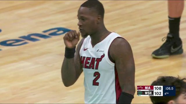 NBA常规赛：热火vs奇才第4节中文解说回放