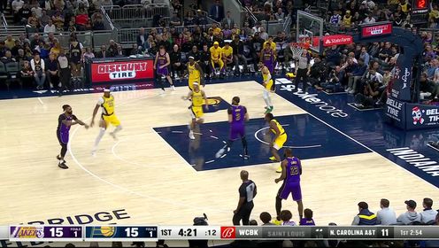 《NBA全场集锦》绝佳的视野！老詹妙传贯穿步行者整体防线
