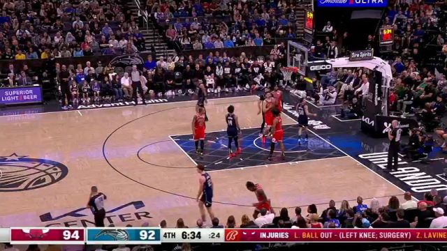 NBA常规赛：公牛vs魔术第4节中文解说回放