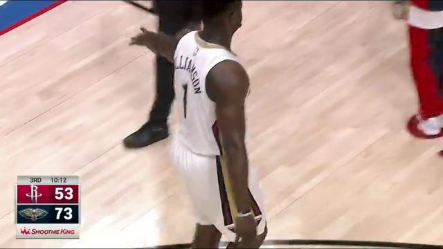 NBA常规赛：火箭vs鹈鹕第3节中文解说回放