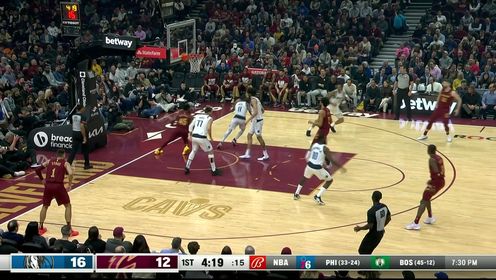 《NBA骑士》欧文挥手之间送出助攻 东契奇长驱直入突破上篮打成