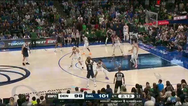 NBA常规赛：掘金vs独行侠第4节中文解说回放