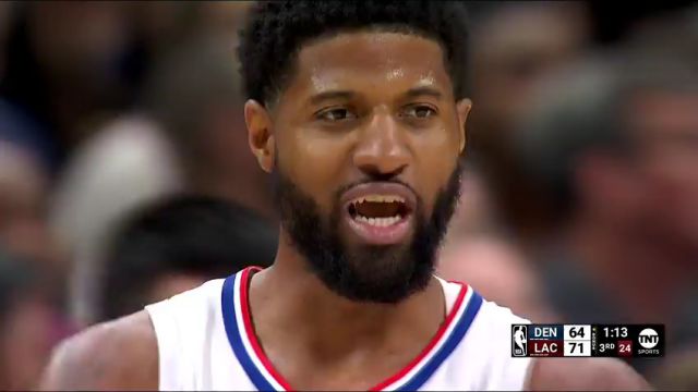NBA常规赛：掘金vs快船第3节英文原声回放