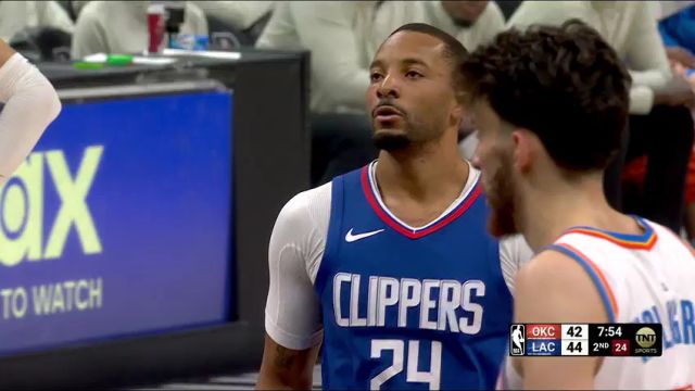 NBA常规赛：雷霆vs快船第2节中文解说回放