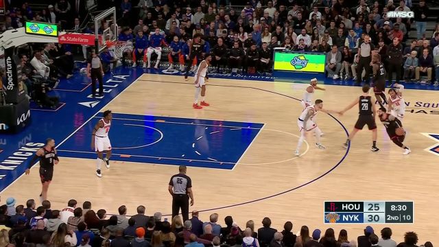 该我上场表演了 申京拔地而起暴力隔扣虽迟到但