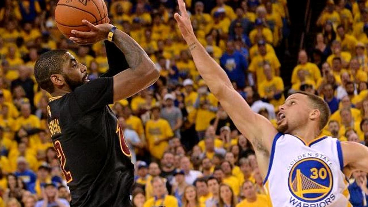 全程高能!欧文最后时刻逆天后仰绝杀勇士,欧文的球风美如画!