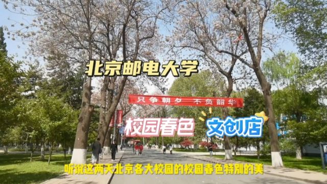 高考在即,带你走进北京邮电大学赏校园春色逛文创店,你会报考这所学校吗?